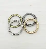 Metal Yaylı Burgu Çanta Halkası 3 cm Antik 3