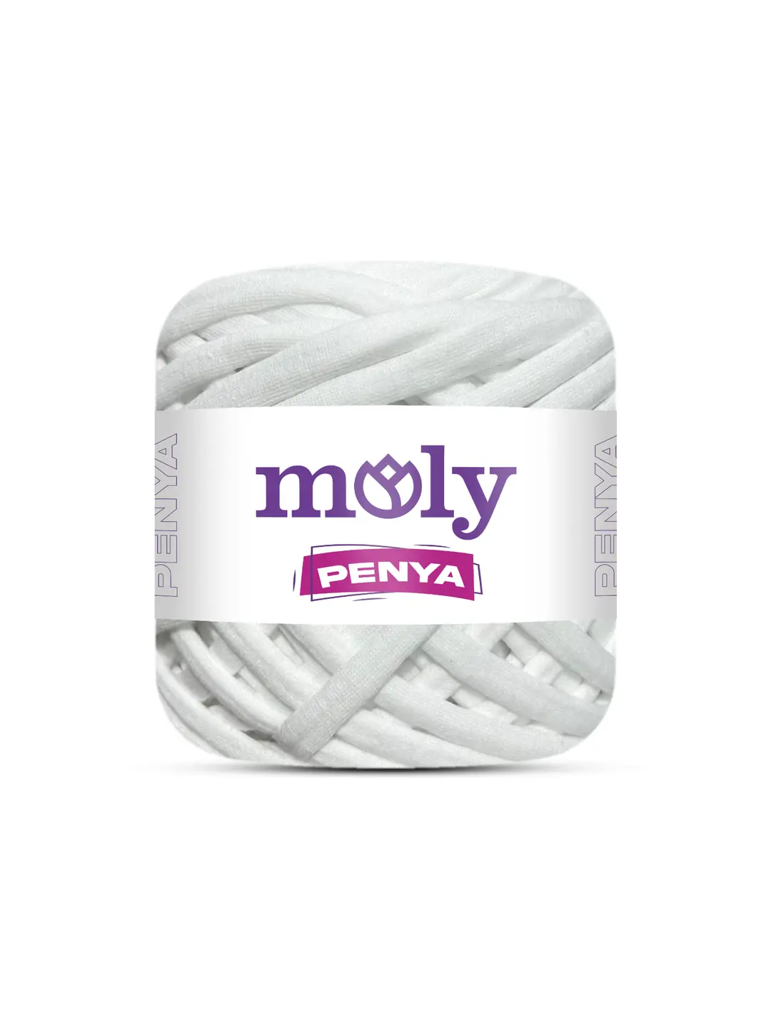 Moly Penya 250 gr Beyaz Pamuk Penye Örgü İpi 1011