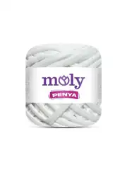 Moly Penya 250 gr Beyaz Pamuk Penye Örgü İpi 1011 1