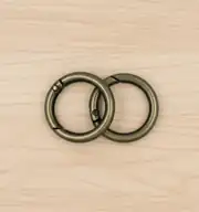 Metal Yaylı Çanta Halkası 3 cm Antik 2 Adet 2