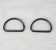 Metal D Halka 3,5 cm Füme-2 adet 1
