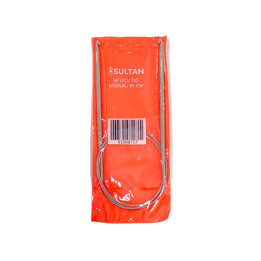 Sultan 80 cm İki Ucu Misinalı Tığ 7 No