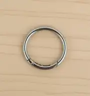 Metal Yaylı Çanta Halkası 4,5 cm Gümüş 1