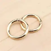 Metal Yaylı Çanta Halkası 2 cm Gold 2 Adet 3