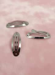 5 cm Oval Metal Çıtçıt Toka Nikel Kaplama 1