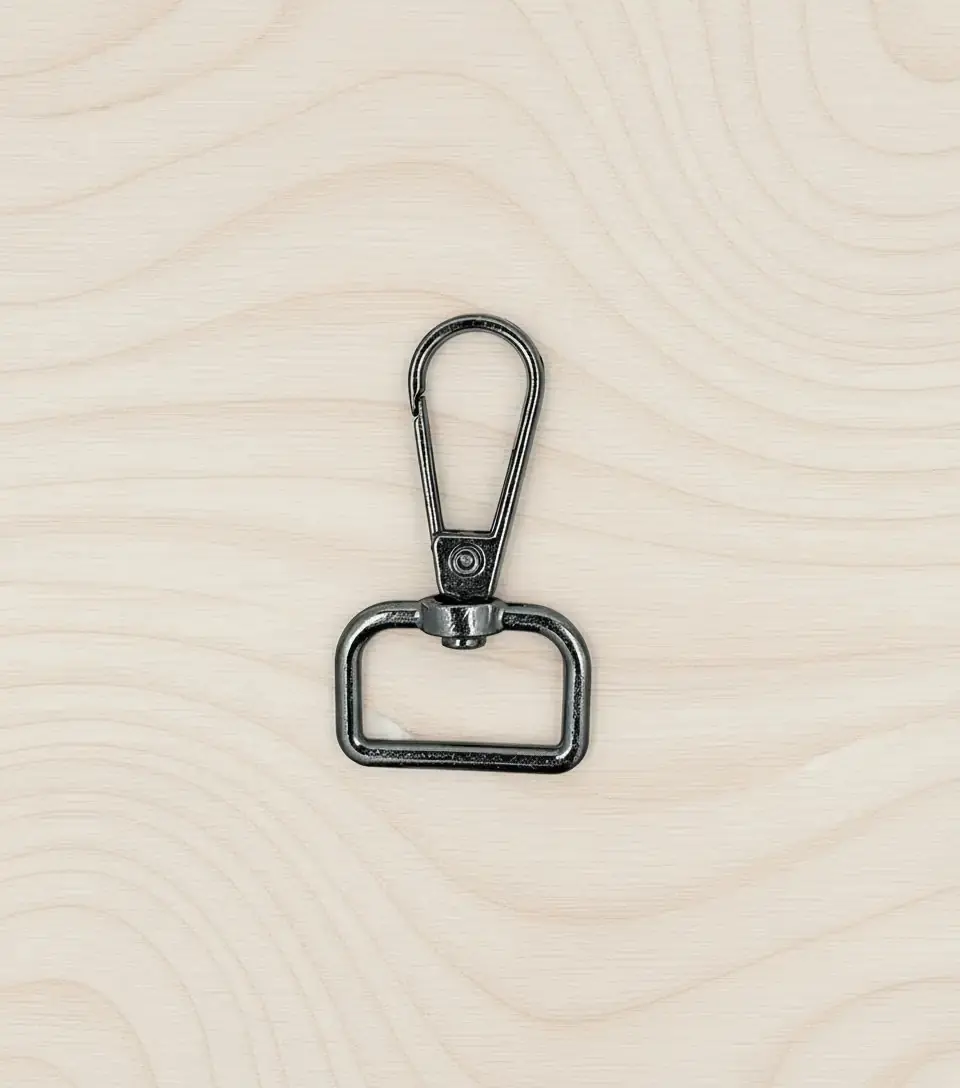 2 cm Yaylı Çanta Klipsi-Akrep Kanca Füme