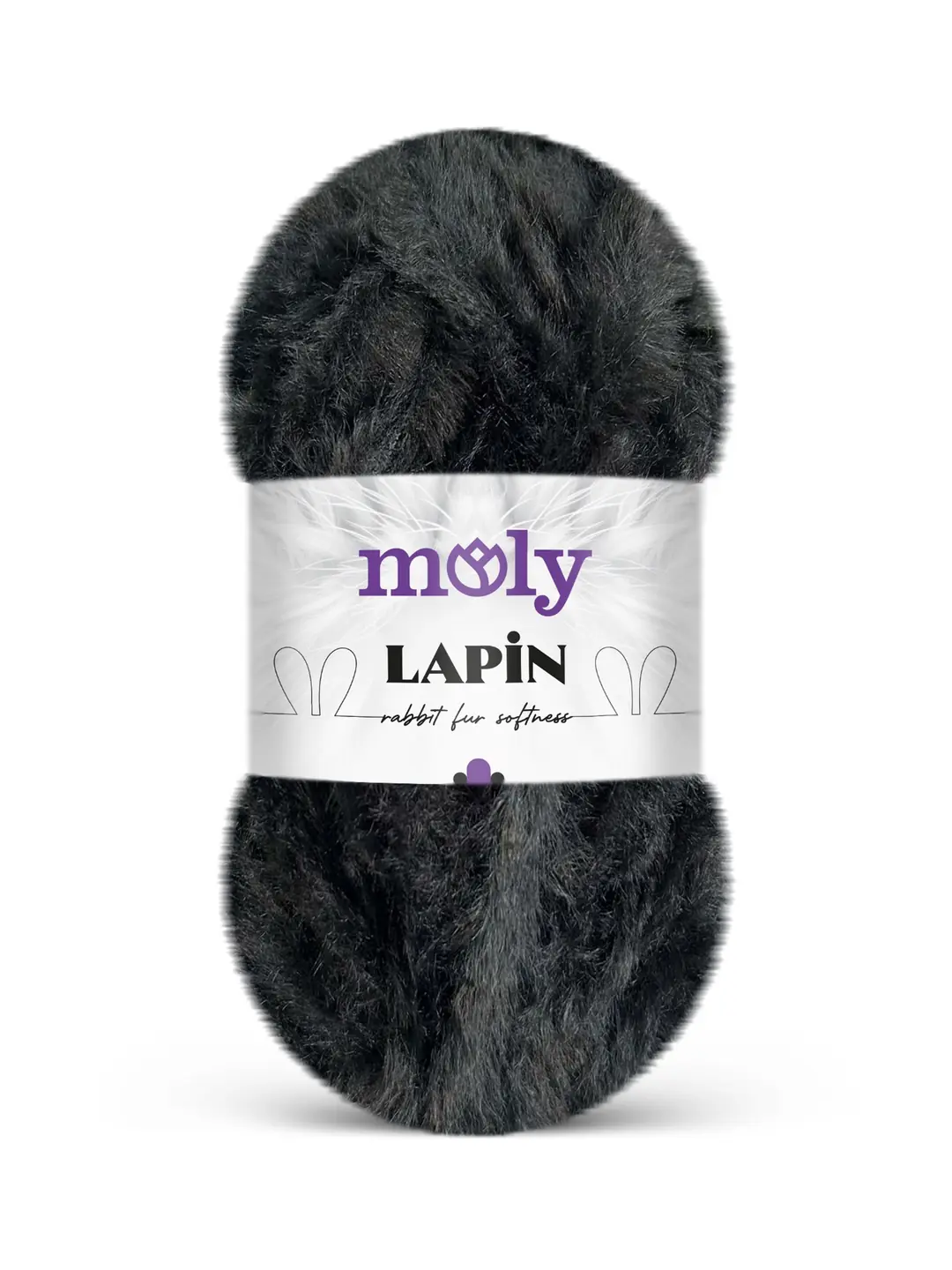 Moly Lapin 100 gr Siyah Peluş Örgü İpi S02