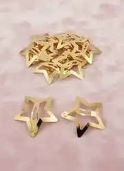 4 cm Yıldız Metal Çıtçıt Toka Gold Kaplama 2