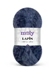 Moly Lapin 100 gr Lacivert Peluş Örgü İpi S15 1