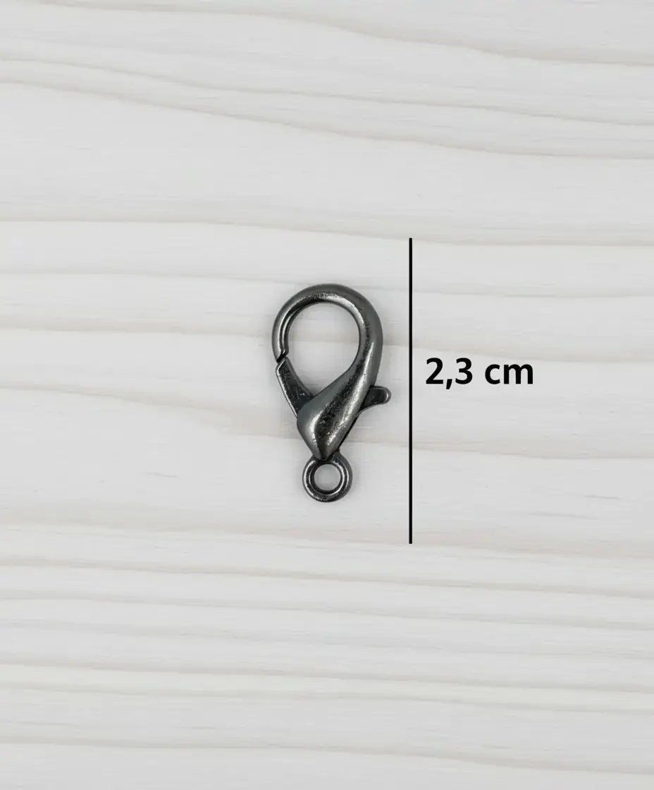 2,3 cm Zincir Uç Kancası Füme-2 adet 2