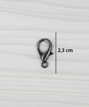 2,3 cm Zincir Uç Kancası Füme-2 adet 2