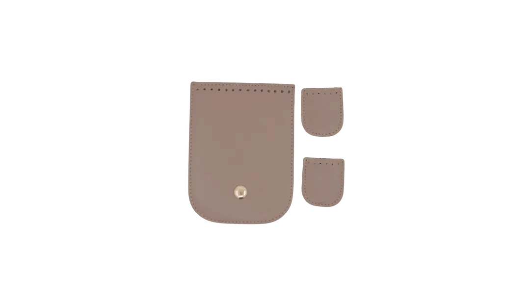 Parla Kit-Kulp ve Askılı Deri Çanta Yapım Seti-Vizon 4