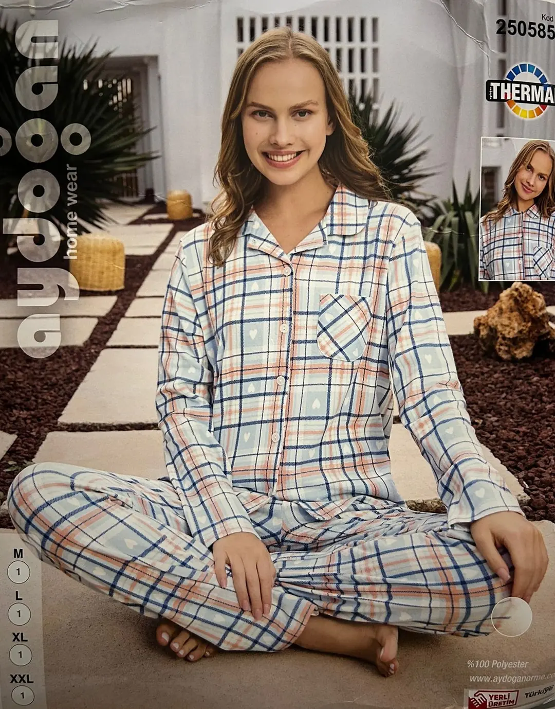 Aydoğan Kadın Termal O/A Pijama Takımı L Beden 250585