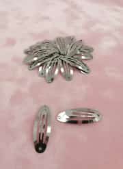 5 cm Oval Metal Çıtçıt Toka Nikel Kaplama 2