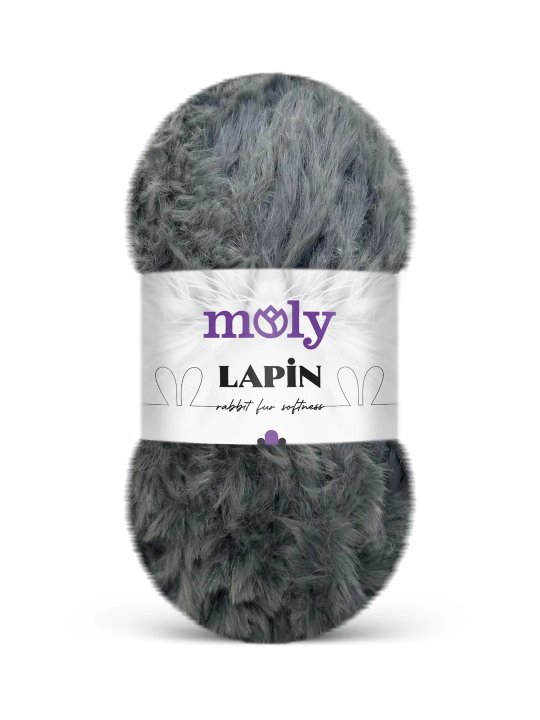Moly Lapin 100 gr Antrasit Peluş Örgü İpi S07