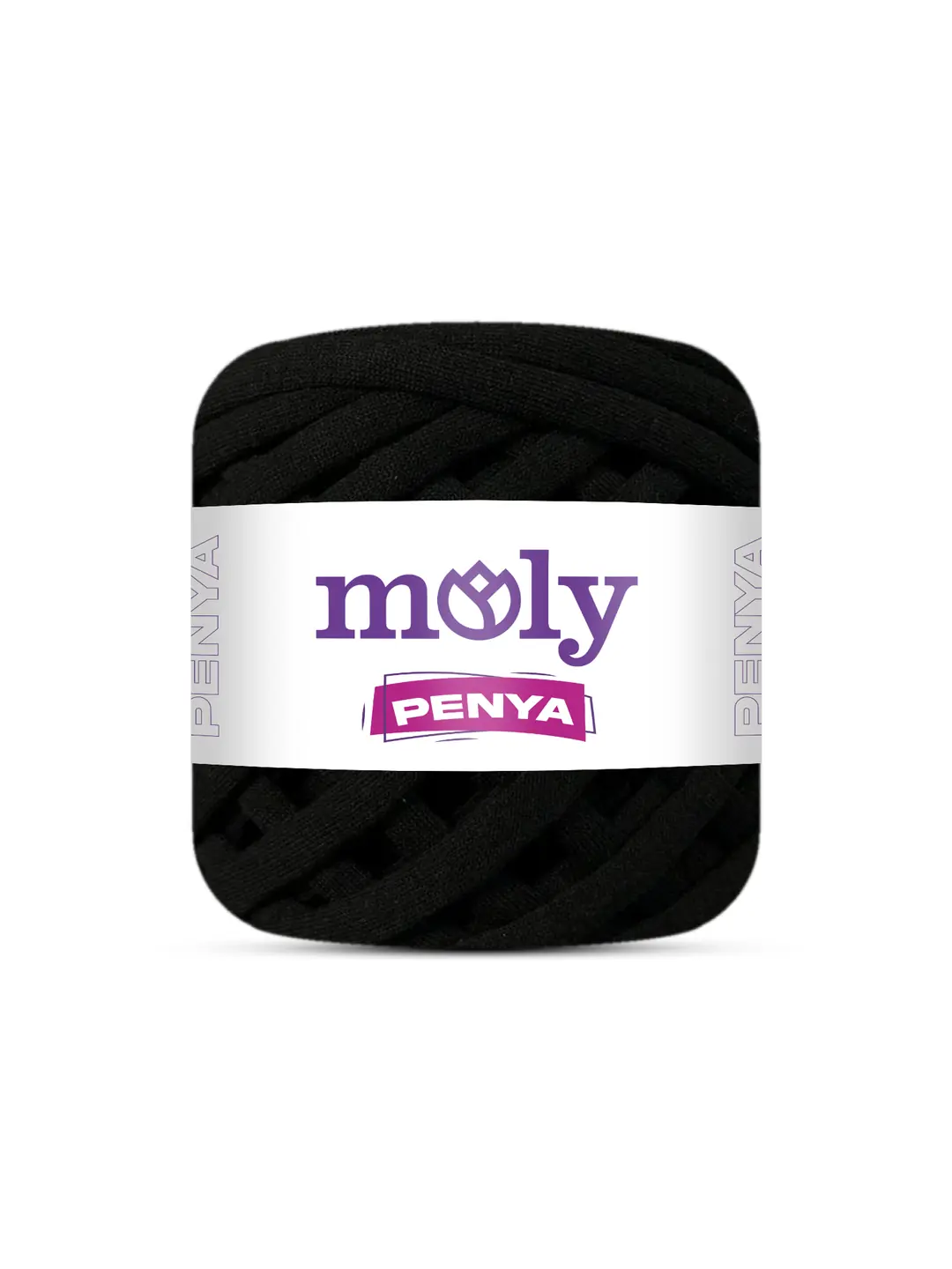 Moly Penya 250 gr Siyah Pamuk Penye Örgü İpi 1009