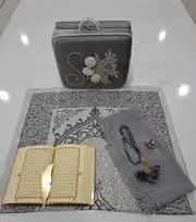 Kombin İncili Çantalı Set Model 6 3