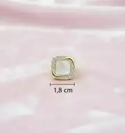 Metalize 3 Boy Düğme H1 Orta Gold-5 adet 5