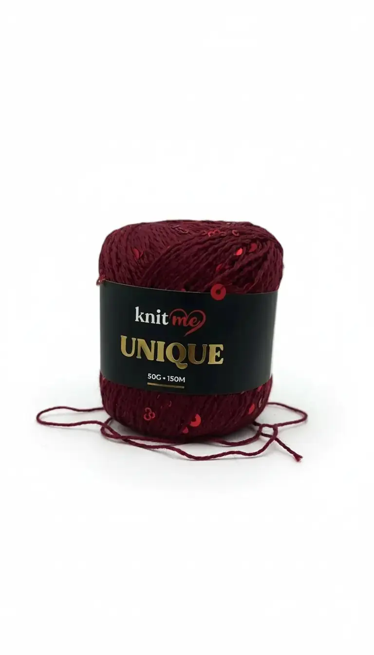 Knit Me Unique K21-Pamuklu Payetli Örgü İpi